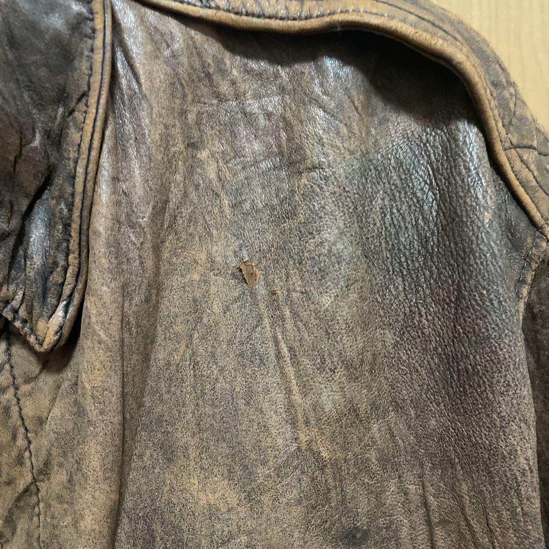 土日限定値下げ アヴィレックス USA製 A-2 レザー 本革フライトジャケット