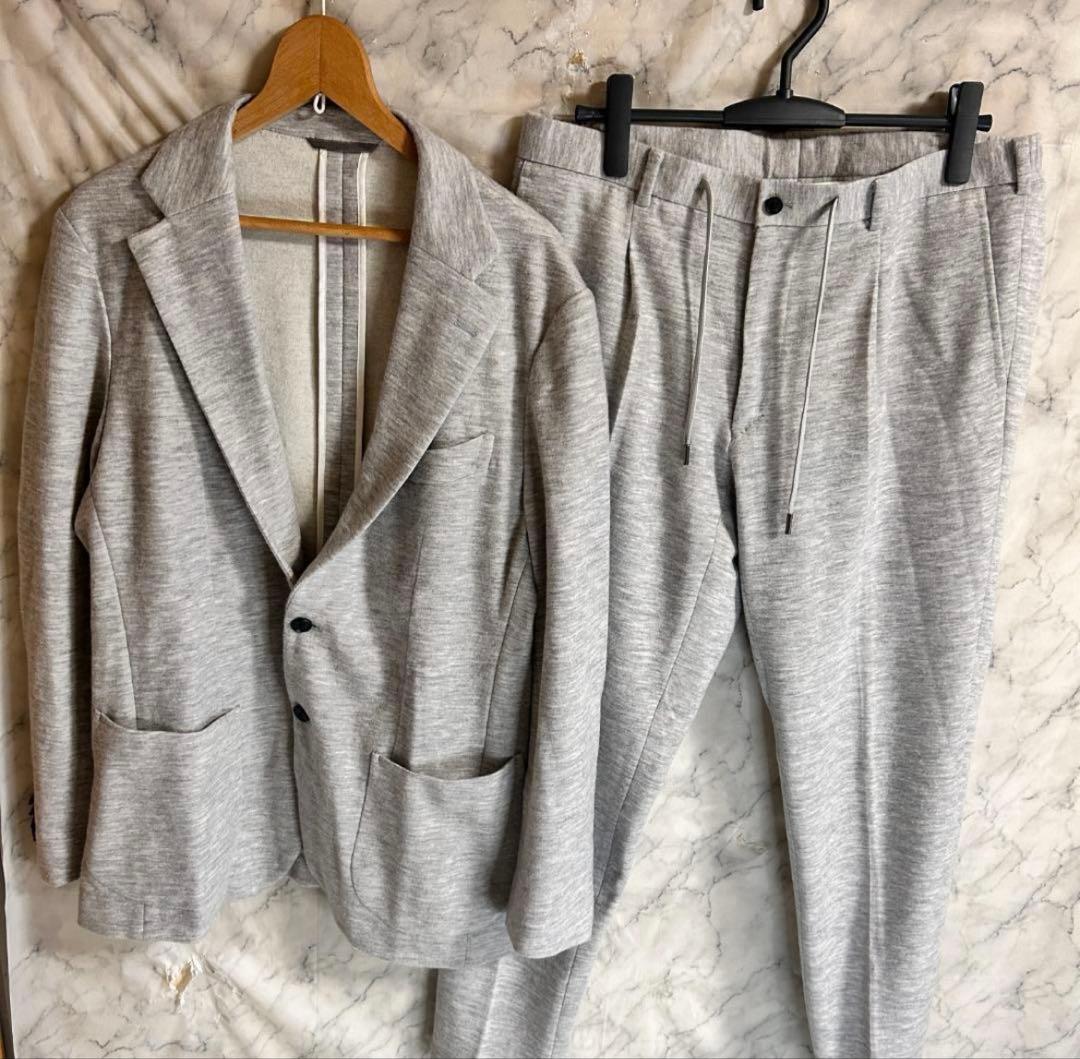 PIACENZA ピアチェンツァ セットアップ グレー カシミア イタリア製