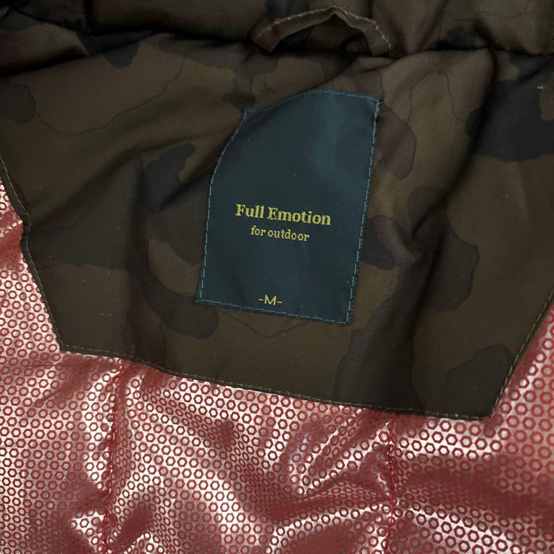 迷彩ダウンベスト　ショート丈