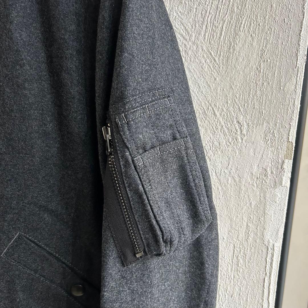 極美 SCYE BASICS カシミヤ混 ボンバージャケット MA-1