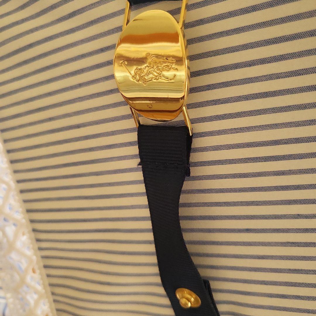 RALPH LAURENストライプ柄 晴雨兼用傘 ロゴ刺繍付き