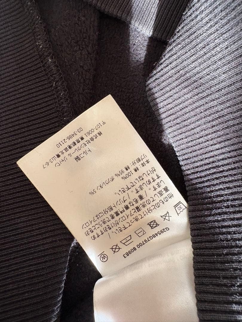 MONCLER 黒 トレーナー ロゴ入り160