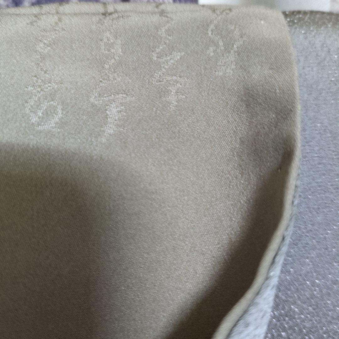 たま 未使用に近　正絹着物スミレりんどう花　袋帯 作家セット物