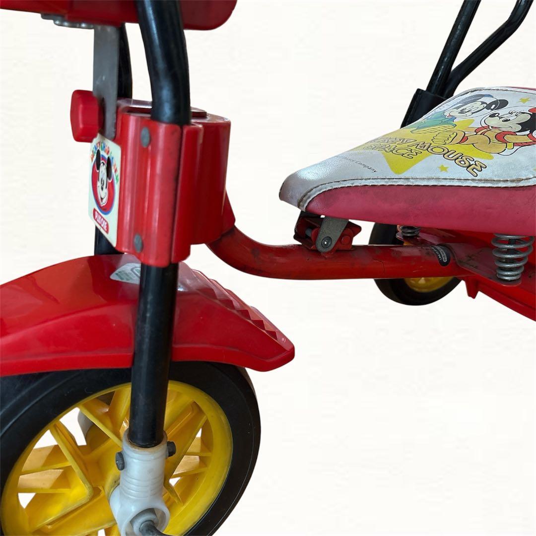 【来月に処分予定】Disney ディズニー　昭和平成レトロ音楽が鳴る子供用三輪車