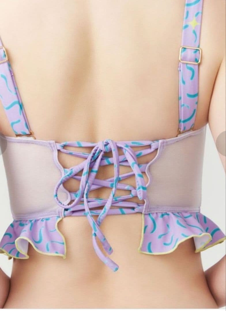 パメオポーズ JESS Bikini パープル リボン キャミ