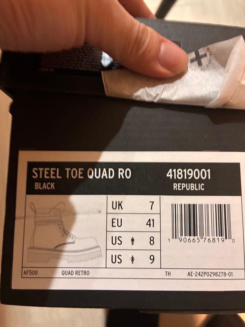 Rick Owens × Dr.Martens QUAD SOLE スチールトゥ