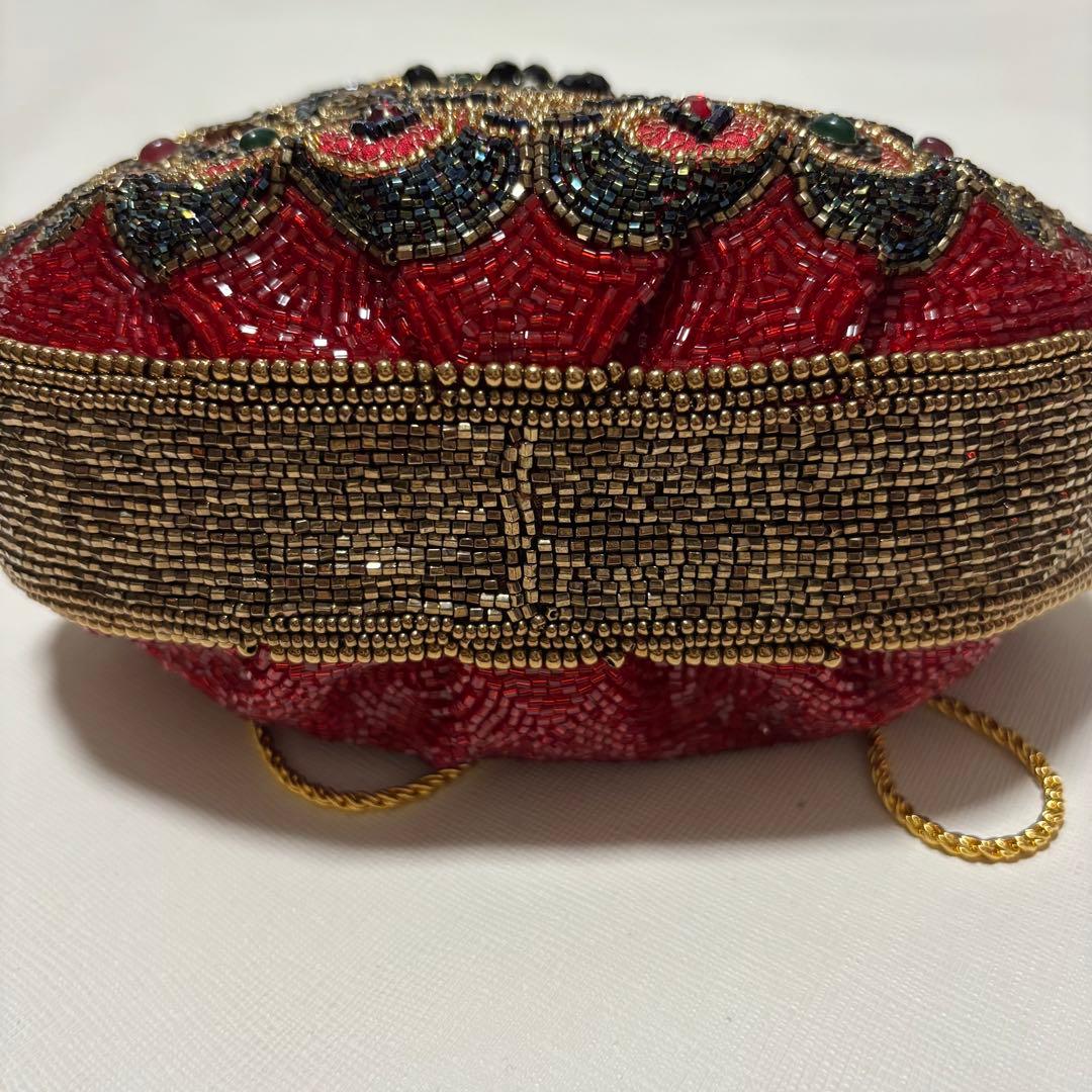 皇室御用達 LUMY はしもと　高級ヴィンテージ ビーズバッグ