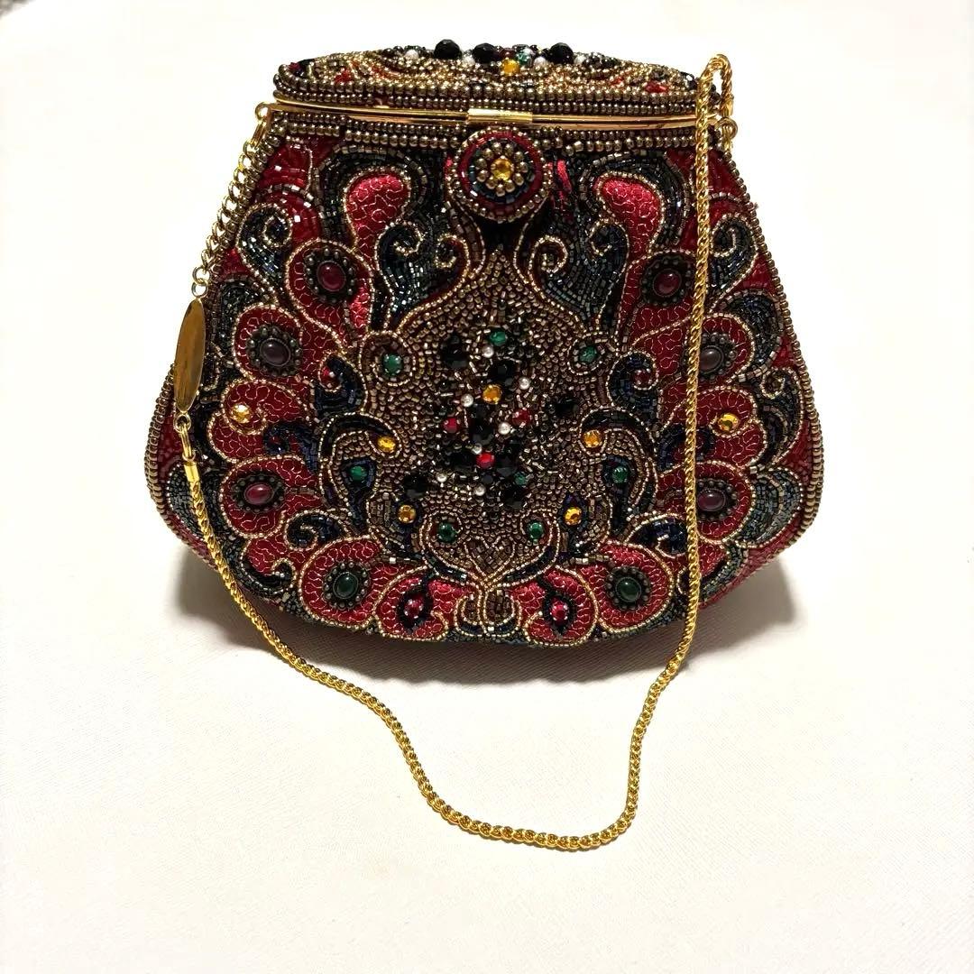 皇室御用達 LUMY はしもと　高級ヴィンテージ ビーズバッグ