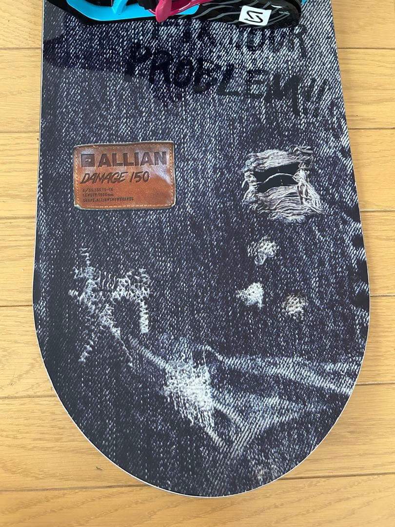 ALLIAN DAMAGE スノーボード 150cm ビンディング付き