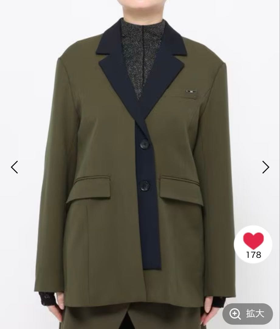 新品　未開封　HARE ハイショクミドルジャケット　今季