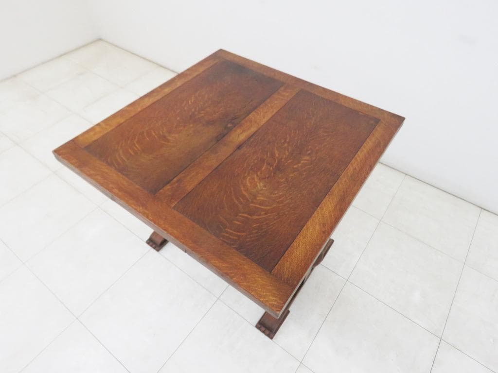 英国 イギリス アンティーク ドローリーフテーブル 拡張 オーク材 ダイニング