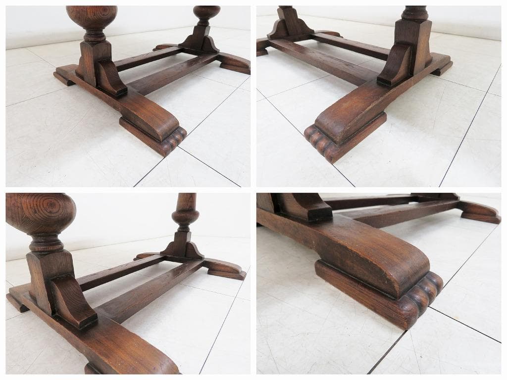 英国 イギリス アンティーク ドローリーフテーブル 拡張 オーク材 ダイニング