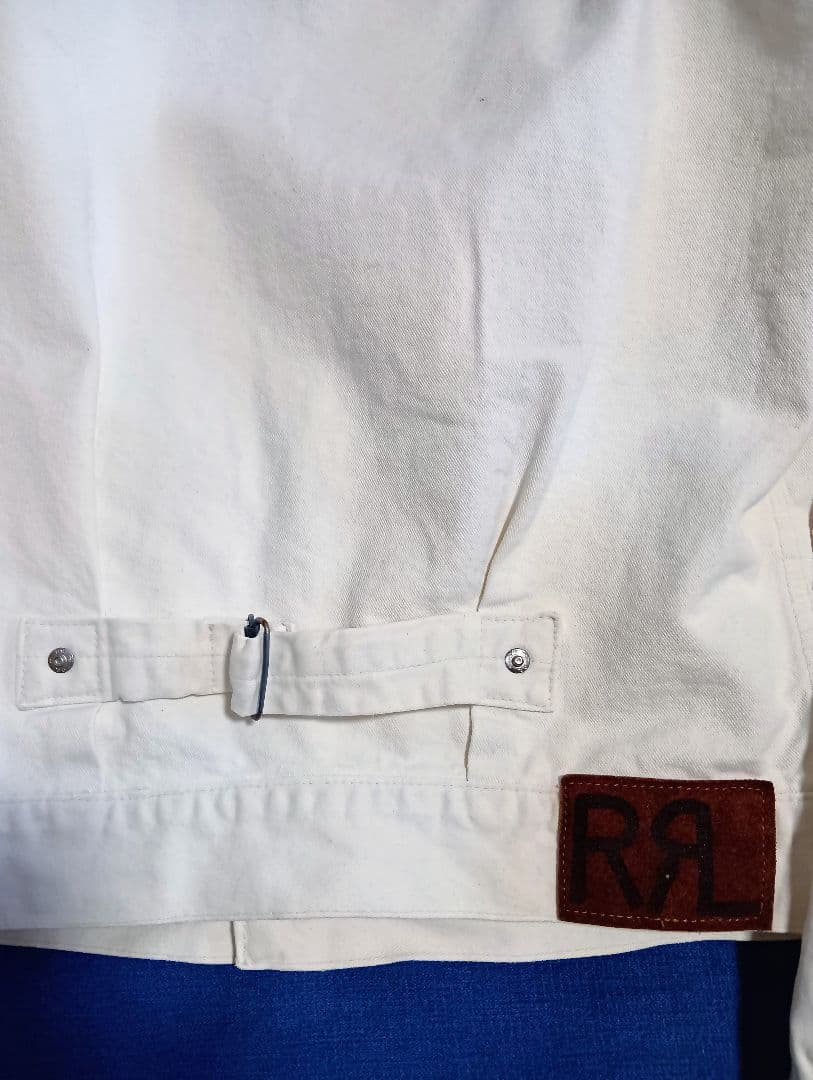 ラルフローレンダブルアールエルホワイト デニムジャケット