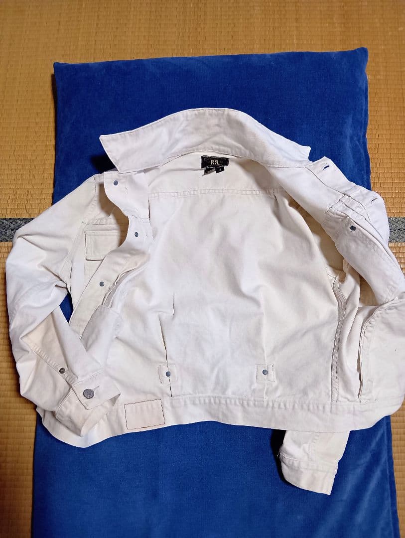 ラルフローレンダブルアールエルホワイト デニムジャケット