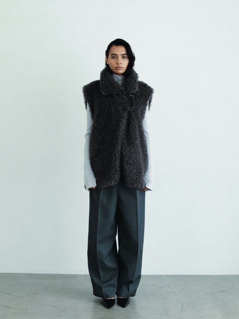 新品 完売 SANTE by ETRE TOKYO クリンプフェイクファーベスト