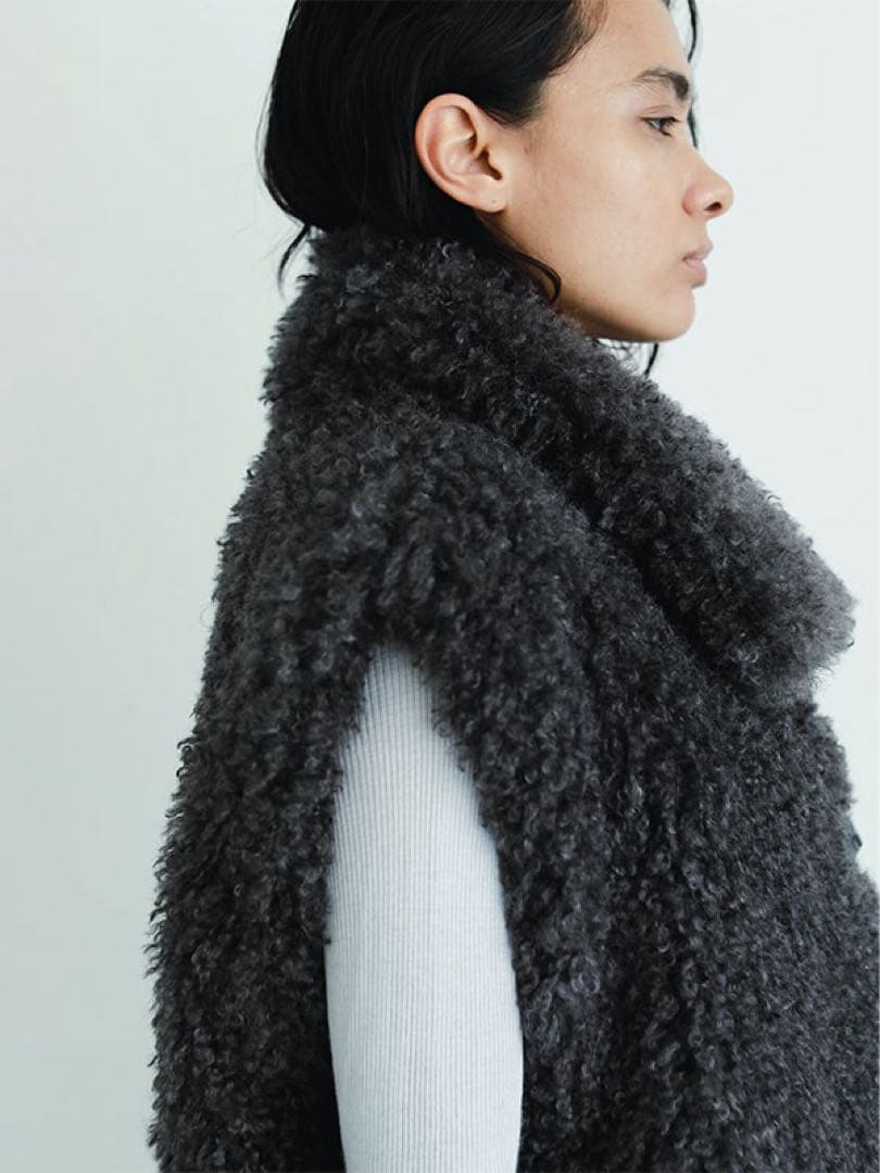 新品 完売 SANTE by ETRE TOKYO クリンプフェイクファーベスト