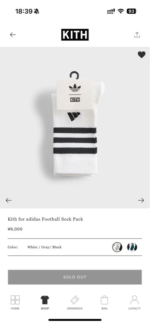 Kith for adidas Football Sock Pack 3足セット