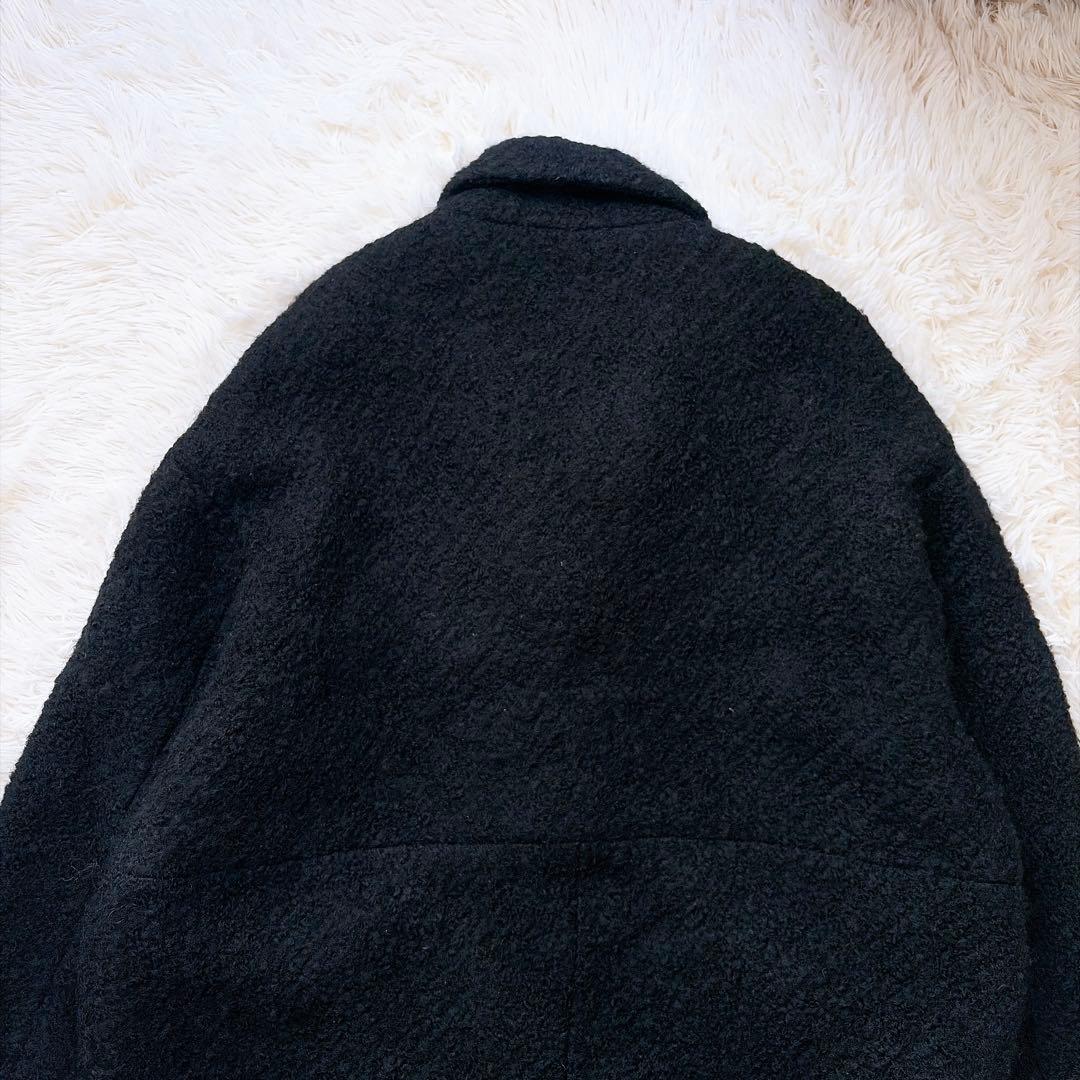 CLANE クラネ　ウール　ボアロングチェスターコート　マキシ丈