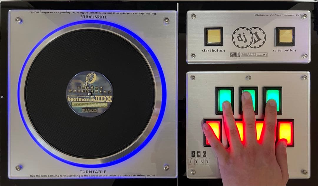 ビートマニア IIDX DJ DAO PEE コントローラ 三和ボタン オムロン