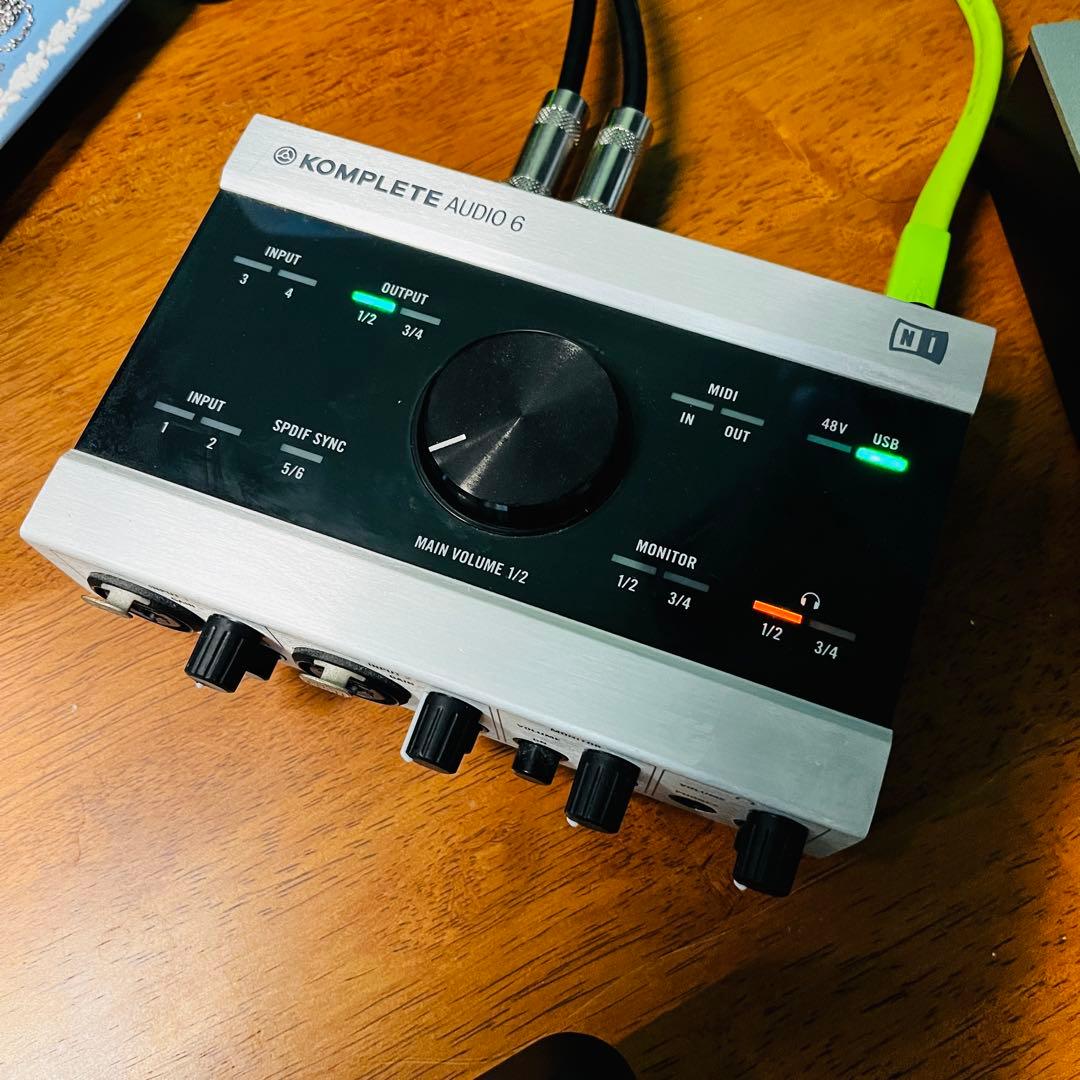 KOMPLETE AUDIO 6 オーディオインターフェイス オヤイデケーブル付