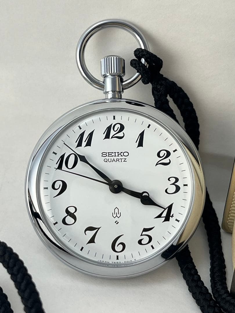 SEIKO 鉄道時計 7550-0010 箱、取扱説明書付