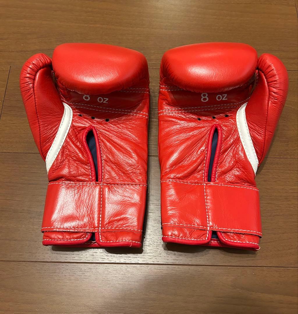 【ほぼ新品】winning　8oz　グローブ　レッド　正規品　MS-200B