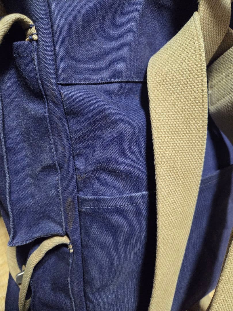 ​【希少・名品】一澤帆布 2wayリュック&ショルダーバッグ ネイビー 京都老舗