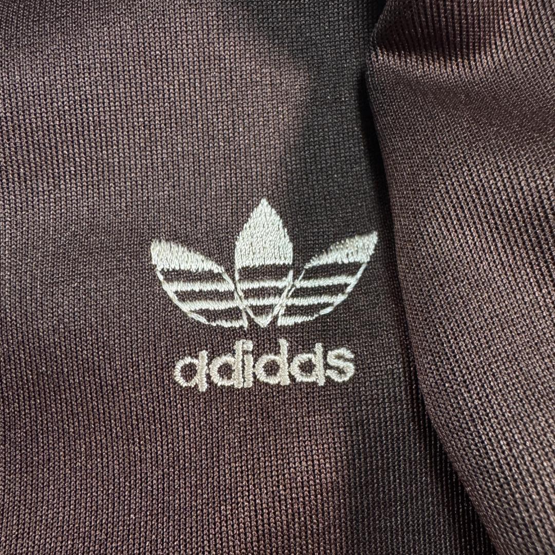 adidas ビンテージ アディダス トラックジャケット ブラウン トルコ製 L