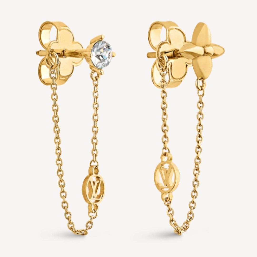 LOUIS VUITTON ピアス プティ ルイ ブックル・ドレイユ