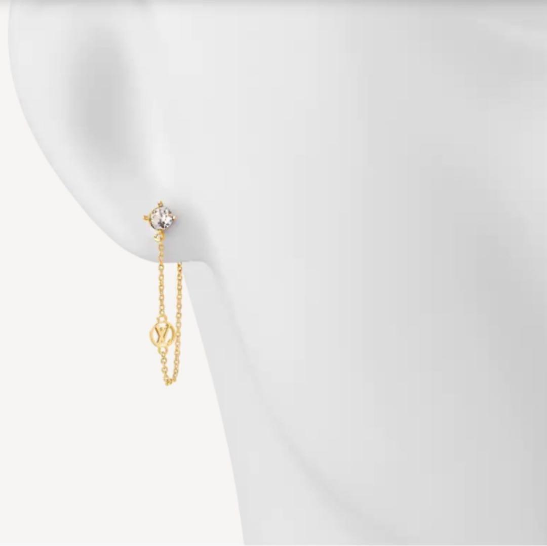 LOUIS VUITTON ピアス プティ ルイ ブックル・ドレイユ