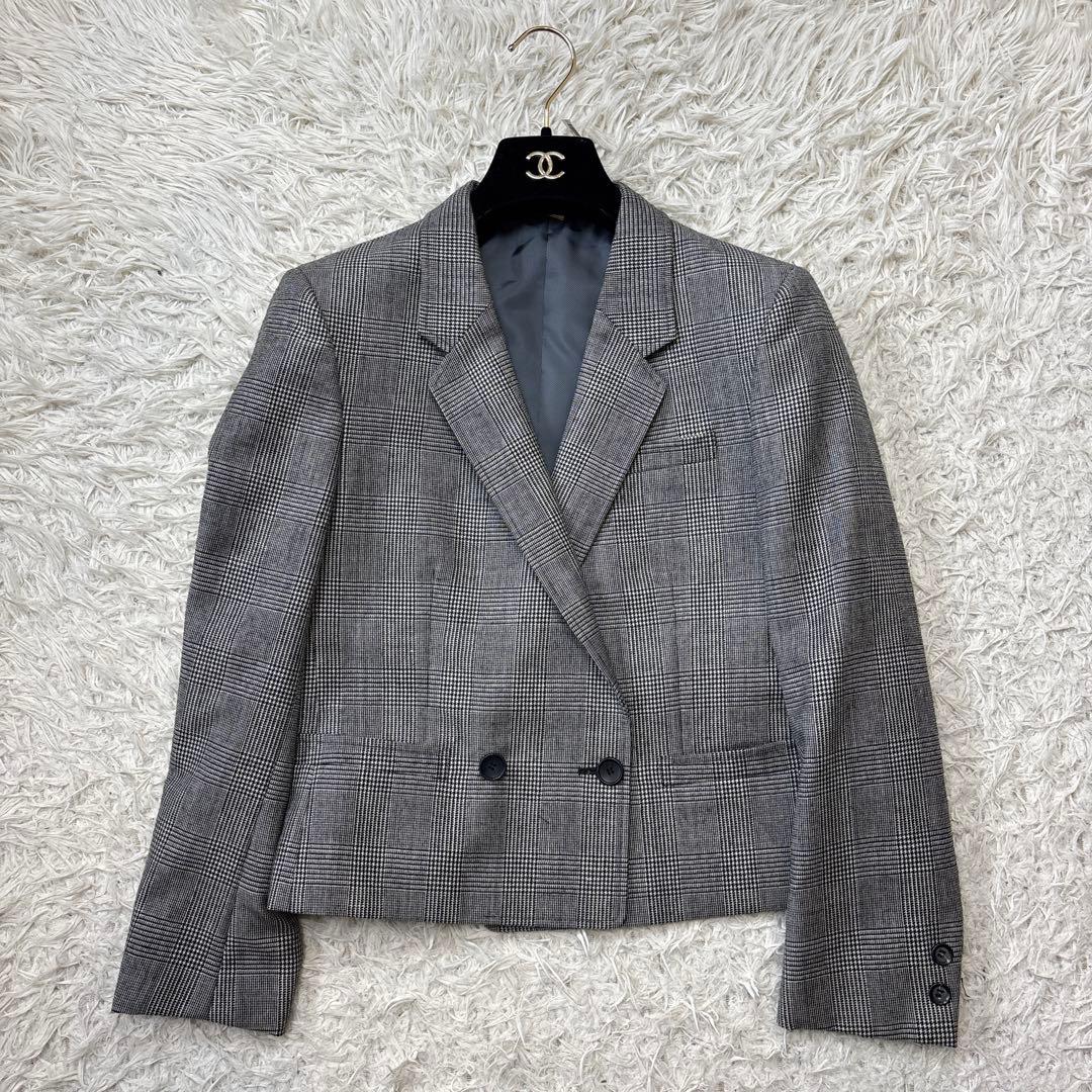 希少【バーバリーズ】グレンチェック　ロングスカート　ダブル　セットアップ　9 7