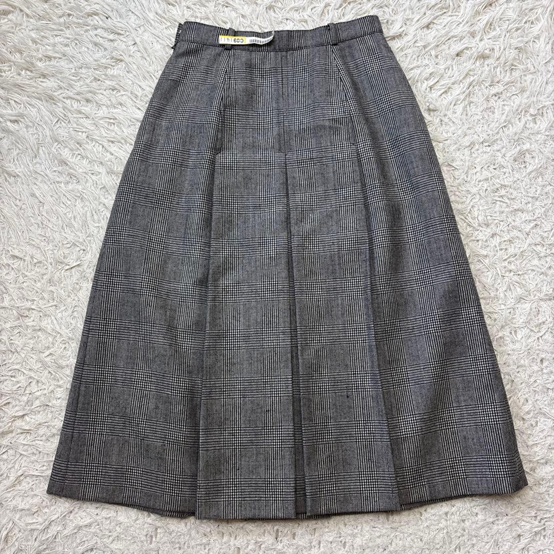 希少【バーバリーズ】グレンチェック　ロングスカート　ダブル　セットアップ　9 7