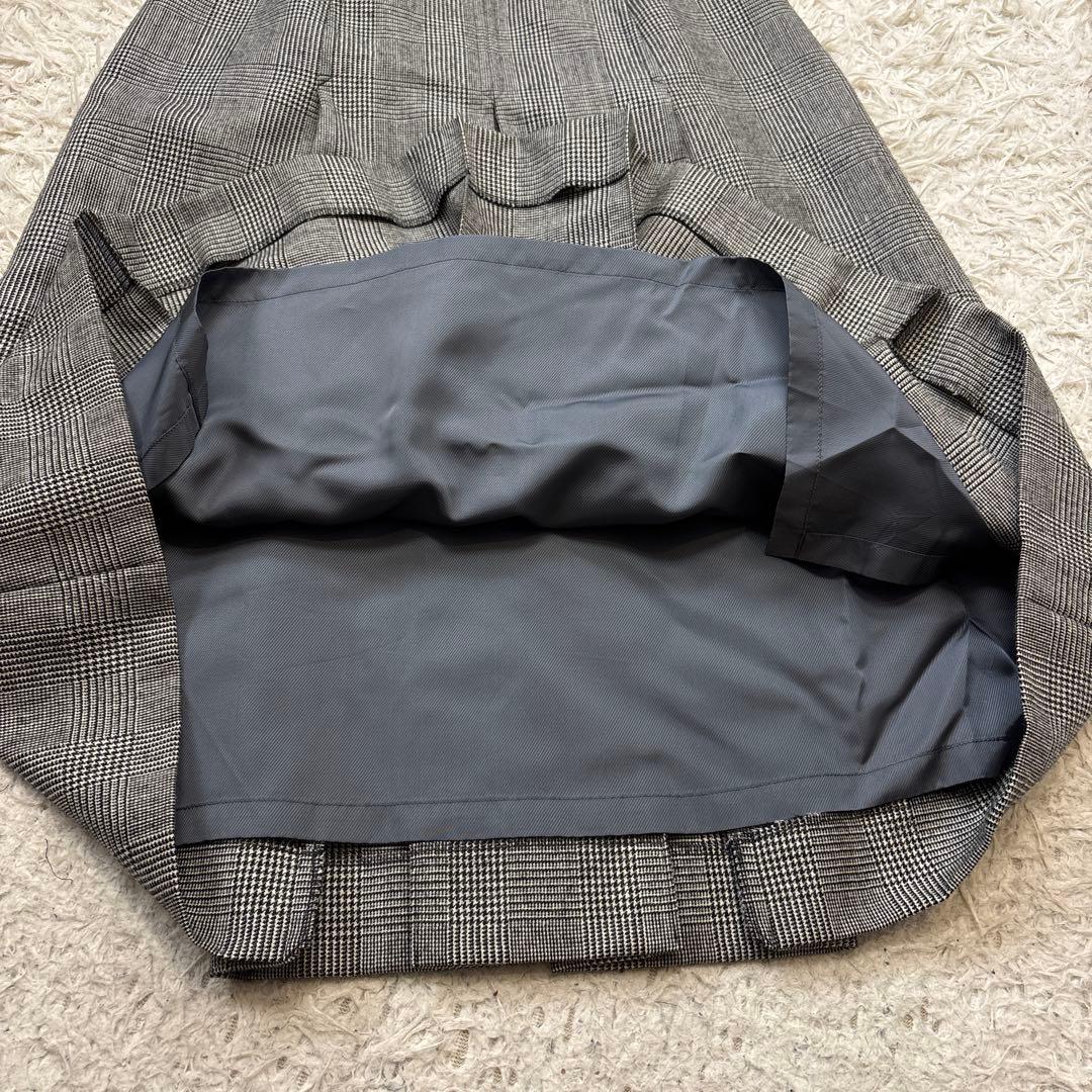 希少【バーバリーズ】グレンチェック　ロングスカート　ダブル　セットアップ　9 7