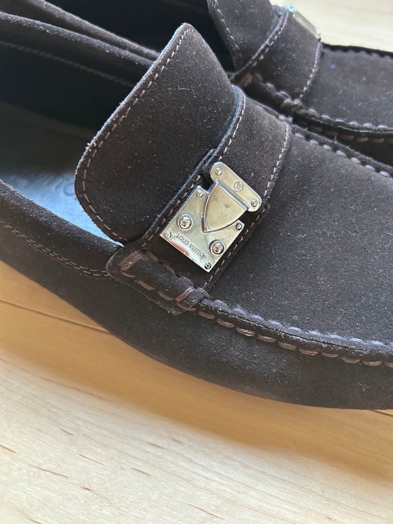 ルイ・ヴィトン　スエード モカシン シューズ　メンズ　２６．５cm相当