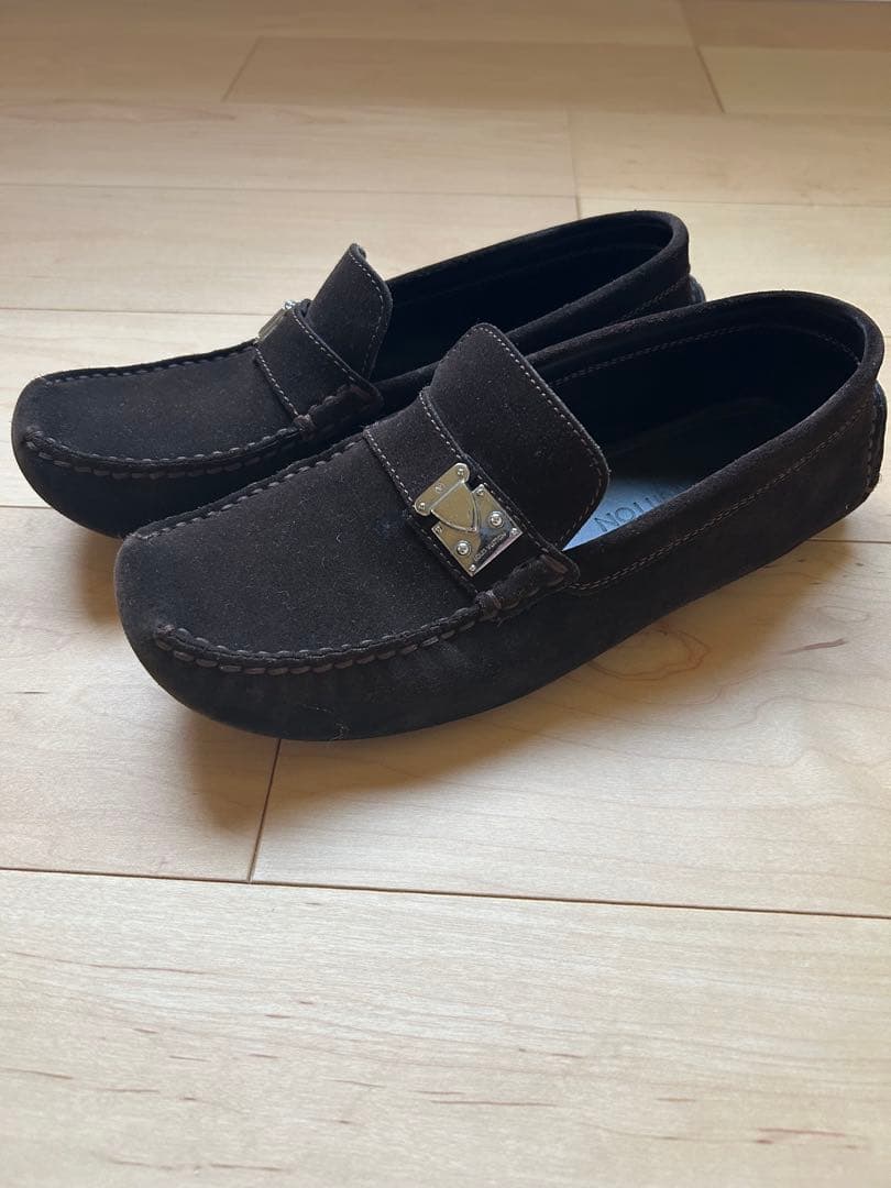 ルイ・ヴィトン　スエード モカシン シューズ　メンズ　２６．５cm相当