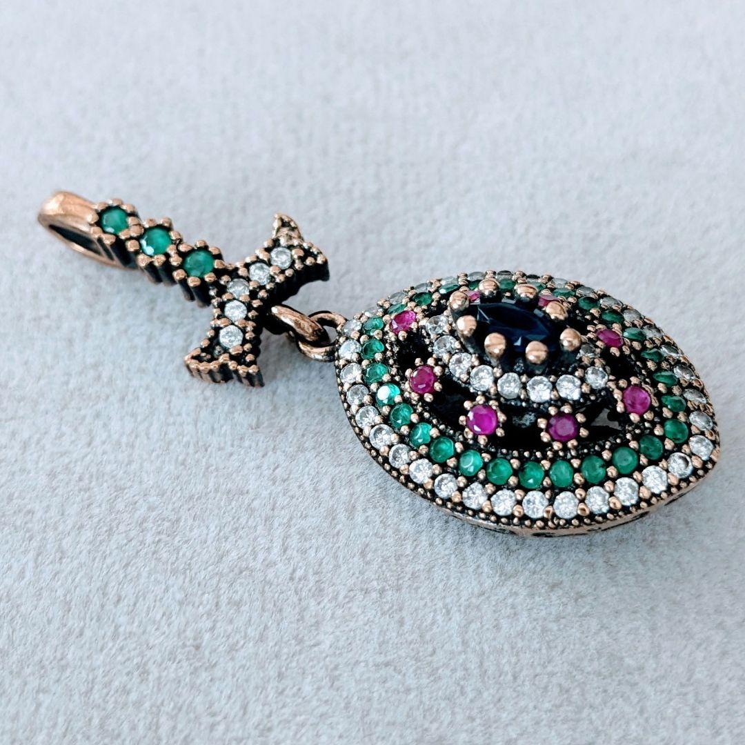 トルコ製 オスマントルコスタイル ペンダントトップ シルバー925