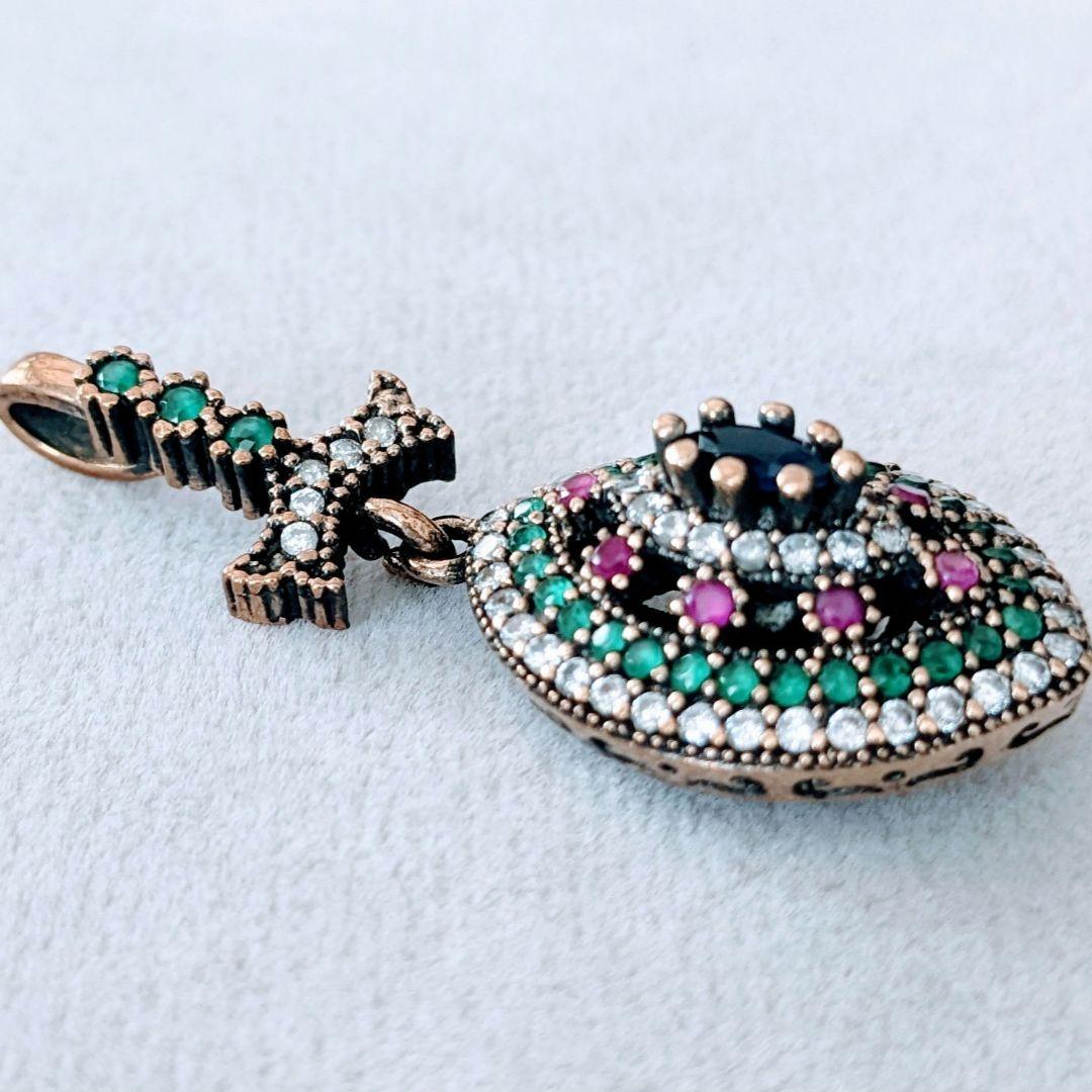 トルコ製 オスマントルコスタイル ペンダントトップ シルバー925