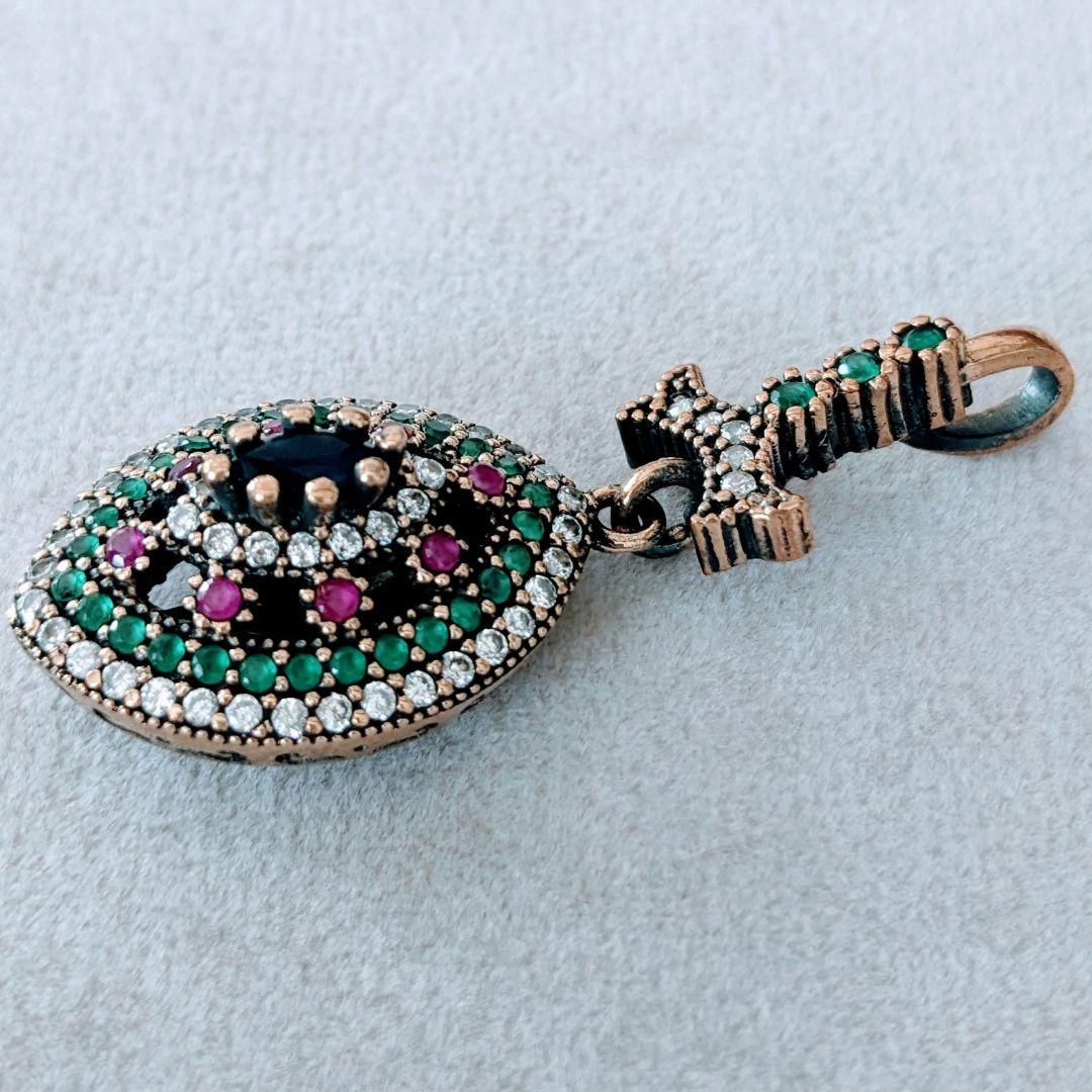 トルコ製 オスマントルコスタイル ペンダントトップ シルバー925