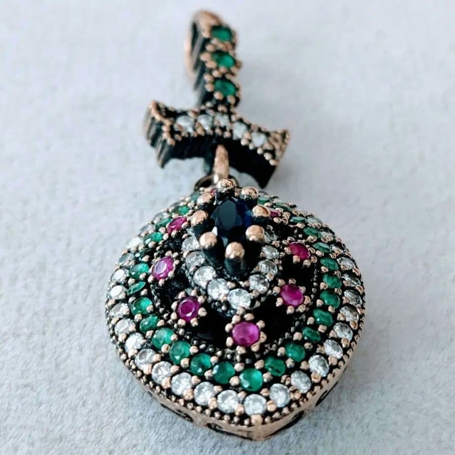 トルコ製 オスマントルコスタイル ペンダントトップ シルバー925