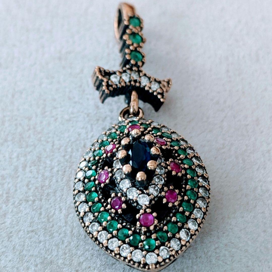 トルコ製 オスマントルコスタイル ペンダントトップ シルバー925