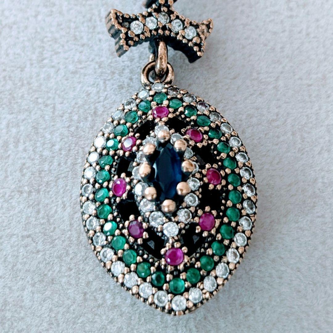 トルコ製 オスマントルコスタイル ペンダントトップ シルバー925