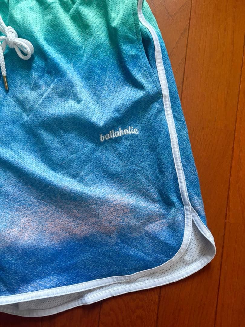 ballaholic Gradation Mesh Zip Shorts 青