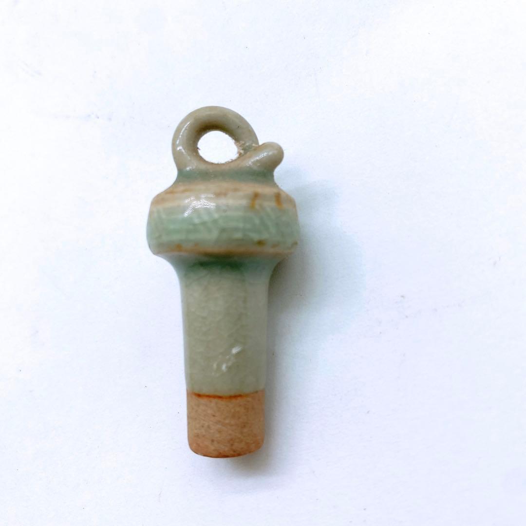 J*1様 希少 韓国人間国宝 ユへガン 柳海剛 高麗青磁 グリーン水注 花柄 テ