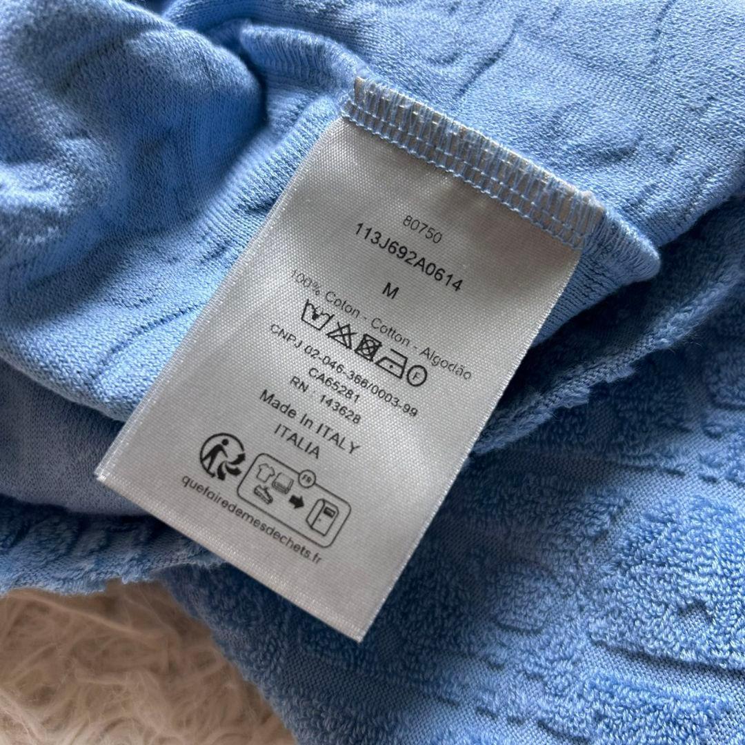 【美品】 Dior Homme パイル タオル ニット Tシャツ オブリーク