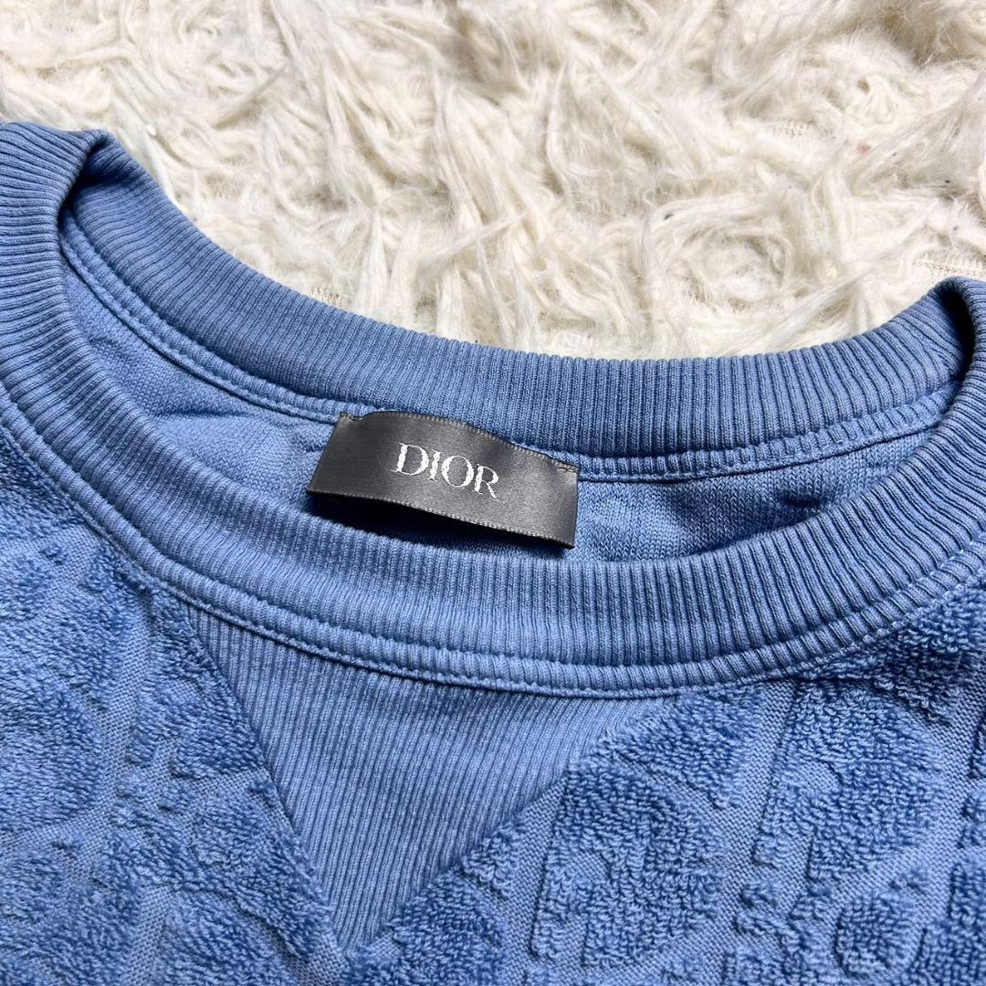 【美品】 Dior Homme パイル タオル ニット Tシャツ オブリーク