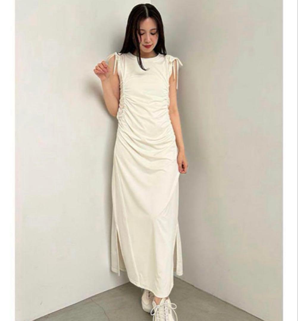 fray.id PUMA パイピングデザインギャザーカットドレス