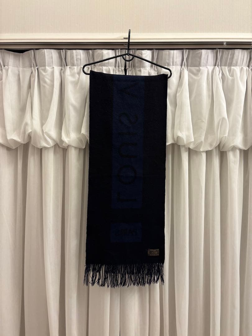 【年末限定価格】 ルイ・ヴィトン LOUIS VUITTON マフラー黒青