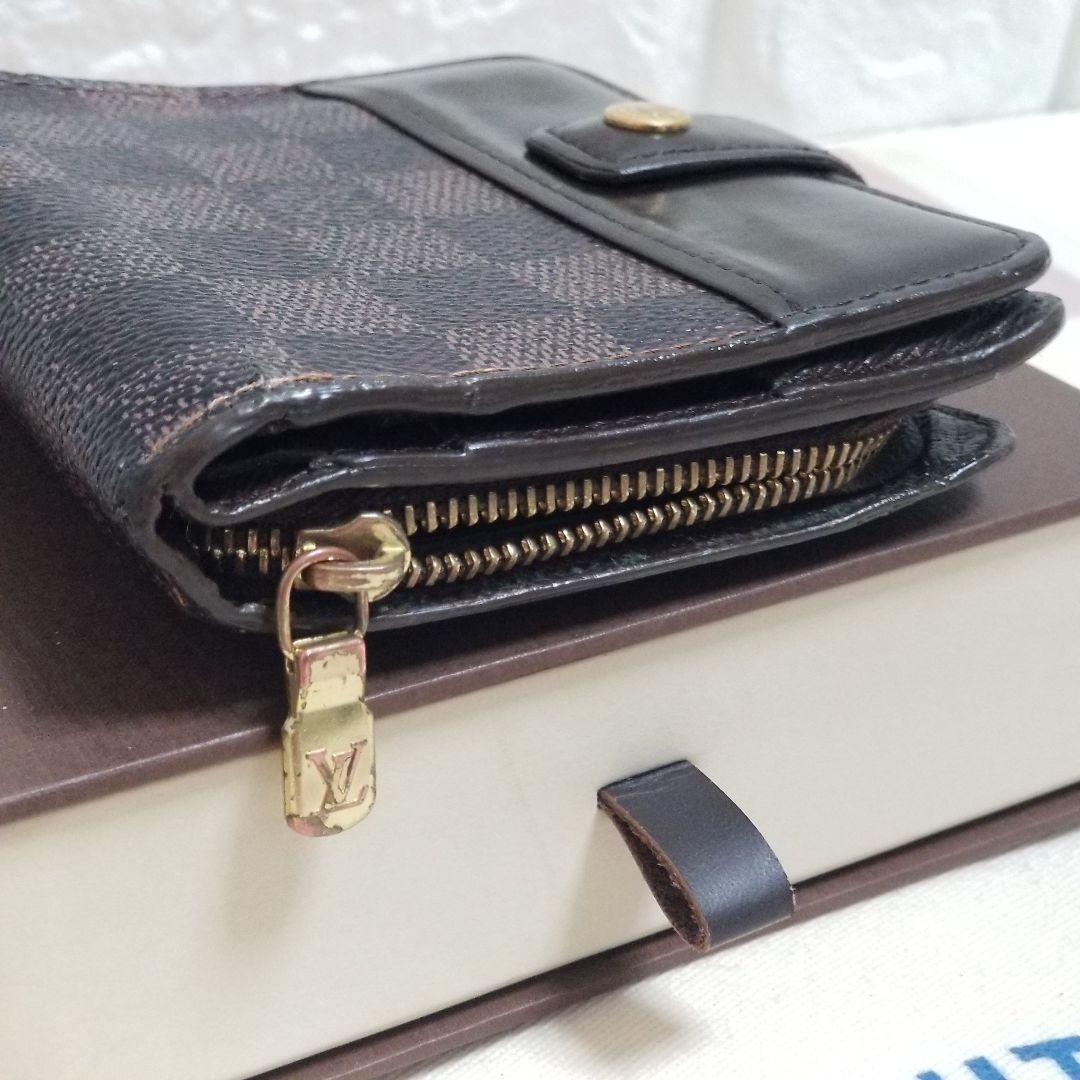 LOUIS VUITTON ダミエ コンパクトジップ 二つ折り財布