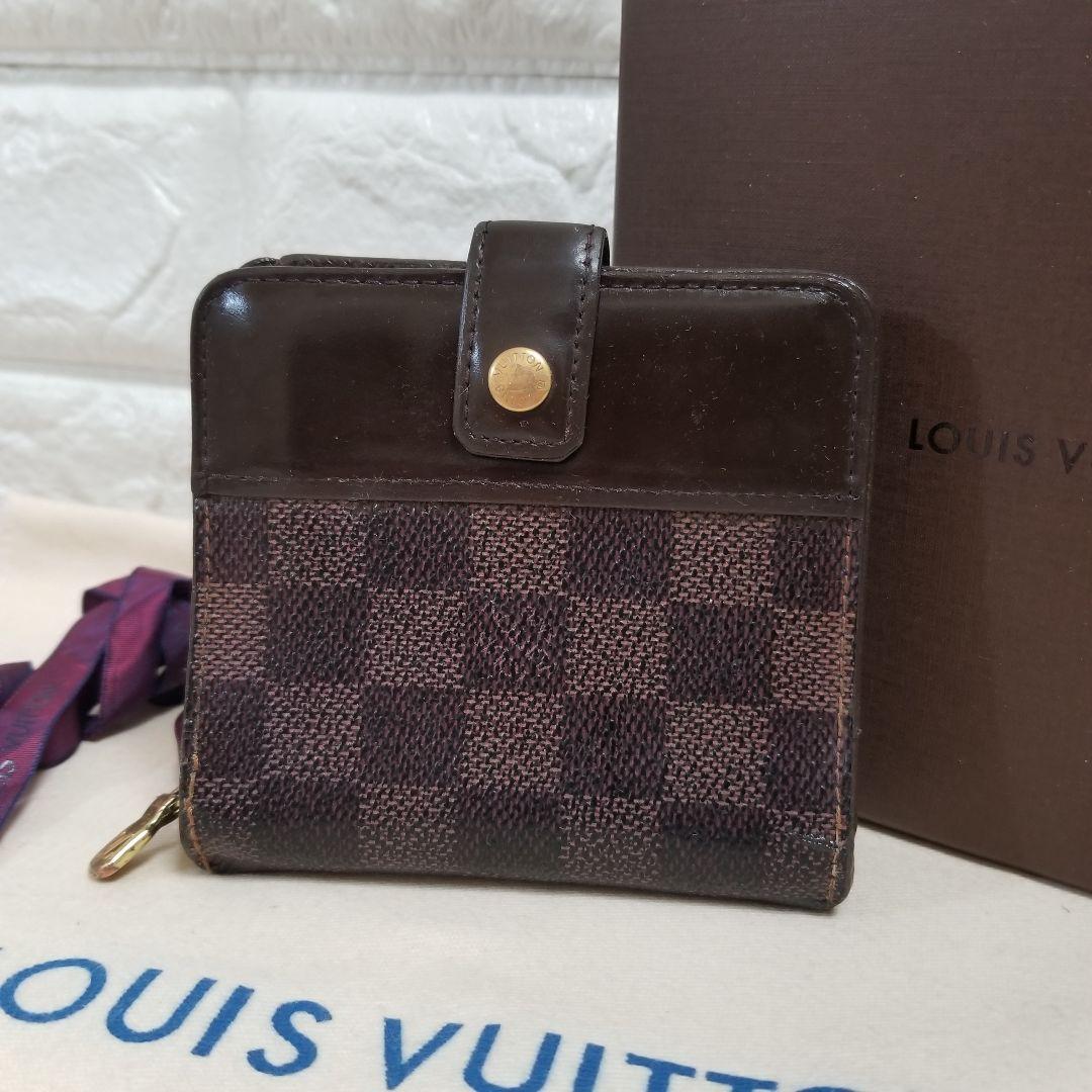 LOUIS VUITTON ダミエ コンパクトジップ 二つ折り財布