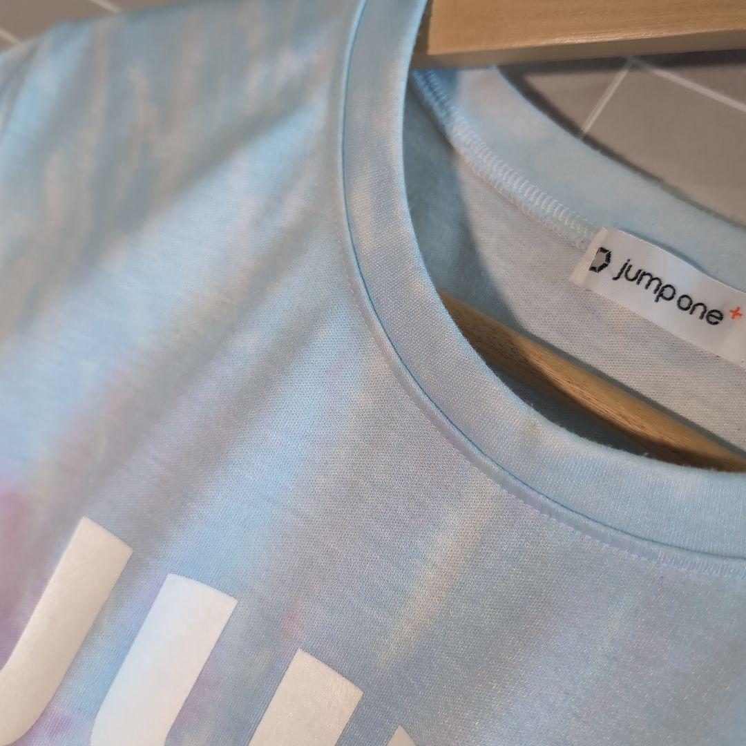 【美品】 jumpone ジャンプワン Tシャツ 48 ブルー タイダイ